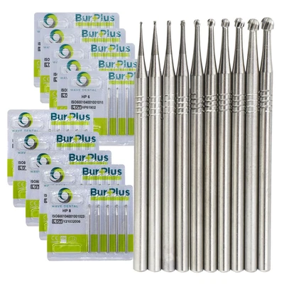 Wave Dental Carbide Burs Slow Speed Round Burs For Straight Handpiece HP 44.5mm - Image 1 of 4