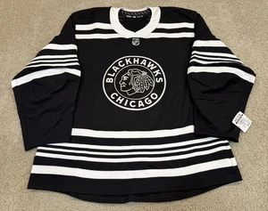 Chicago Blackhawks Pro Authentic MIC Adidas 2019 Winter Classic Style Jersey 58 - Picture 1 of 9
