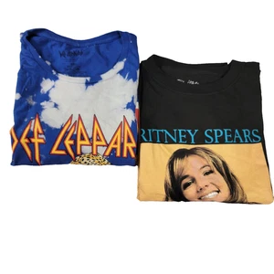 Confezione 2 Bundle Def Leppard + Britney Spears Uomo 2XL Blu Nero (1097) - Foto 1 di 9