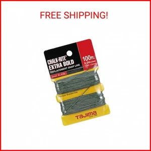 TAJIMA Ricambio Snap-Line - 1,0 Mm X 100 Ft Gesso-Rito Corda Intrecciata per Ext - Foto 1 di 2