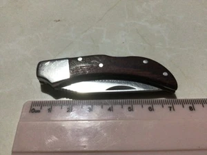 vintage wooden handle single blade folding pocket knife - Picture 1 of 5