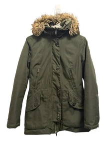 North Face Mauna Kea Parka Mantel Grün Kunstfell Daunen Gefüllt Damen Small Flawed - Bild 1 von 12