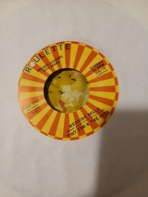 TINY TIM & THE HITS 45 WEDDING BELLS / SONNY TIL/ORIOLES CRYING IN THE CHAPEL - Image 1 of 2