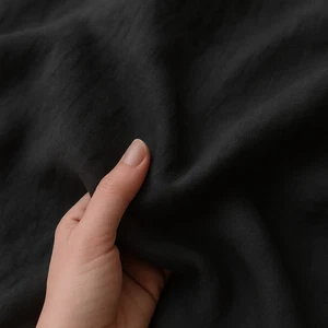 Charcoal Linen Fabric by the Yard – Material for Apparel, Drapes & Upholstery - Picture 1 of 10