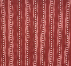 Candy Kisses Red Stripe Polka Dots Valentines Christmas Moda Cotton Fabric BTY - Picture 1 of 6