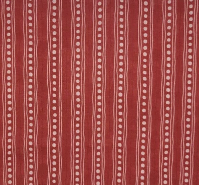 Candy Kisses Red Stripe Polka Dots Valentines Christmas Moda Cotton Fabric 1 YD - Image 1 of 4