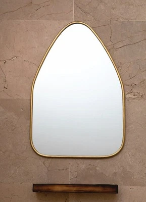 Hermoso Espejo Hecho a Mano Espejo Marroquí Decoración de Pared Hogar - Marco Latón Dorado Foto 1 de 4