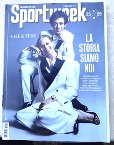 SPORTWEEK GAZZETTA SPORT 23 2025 - VALENTINO ROSSI FEDERICA PELLEGRINI SINNER - Foto 1 di 3
