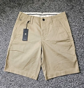 Pantalones Cortos Chinos G Star Vetar Para Hombre 30 - Marrón Sahara Soporte Elástico Sarga - Imagen 1 de 11