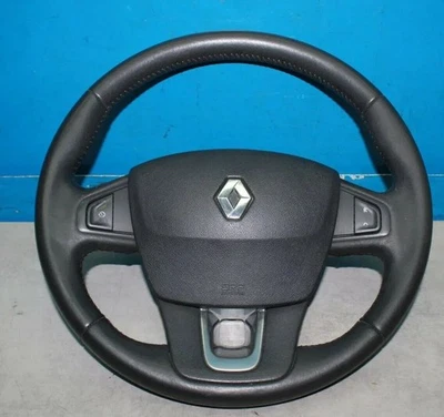 Leder Lenkrad mit Modul 484300001R 985100001R Renault Laguna III Bj.09 BT0 - Bild 1 von 4