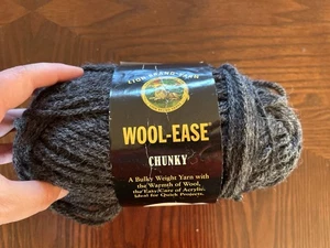 Lion Brand Wool-Ease Chunky 5oz Color 152 Charcoal - Picture 1 of 6