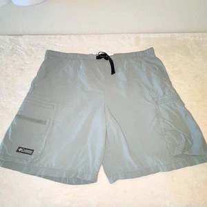 Columbia Shorts Cascade Creek II Water Mens M Green Swim Hybrid Cargo 9" Inseam - Picture 1 of 11
