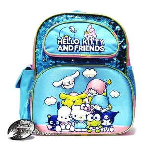 Sanrio Hello Kitty 3D 12" Mochila Kuromi Keroppi Llevar Todo Viaje Bolso Libro - Imagen 1 de 8