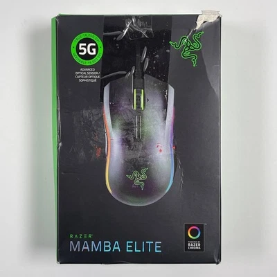 Razer Mamba Elite Wired Gaming Mouse: 16,000 DPI Optical Sensor - Chroma RGB Lig - Image 1 of 4