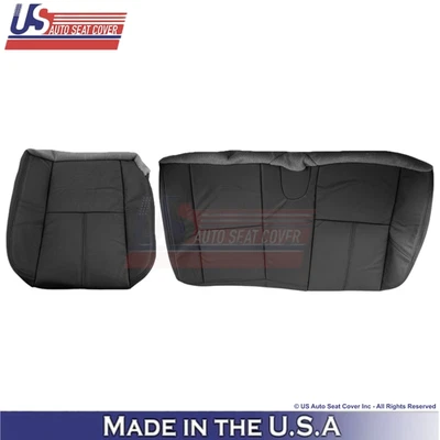 Fundas de asiento inferiores de banco trasero de ébano para Chevy Avalanche 2007-2013 Foto 1 de 4