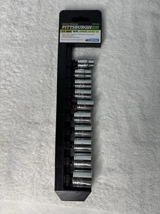 Pittsburgh Pro 3/8" Drive Chrome Plated 10PC Socket Sets 10mm-22mm NEW! - Bild 1 von 3