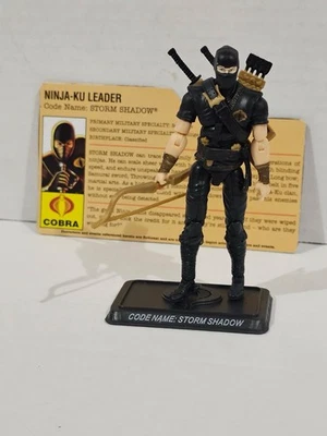 Figura de acción GI Joe Ninja-Ku Cobra Storm Shadow 4" 2008 suelta 25 aniversario Foto 1 de 2