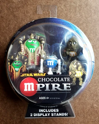 CONJUNTO DE BONECOS VINTAGE 2005 STAR WARS M&M's CHOCOLATE Mpire QUEEN AMIDALA R2-D2 & C-3PO! - Imagem 1 de 4
