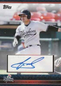 JESUS MONTERO 2010 TOPPS DEBUT PROFESIONAL NOVATO CERTIFICADO AUTÓGRAFO + CAMISETA A RAYAS - Imagen 1 de 2