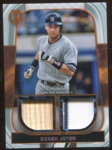 Derek Jeter 2022 Topps Tribute Dual Relic DR-DJ Bat Jersey #/ 25  Yankees