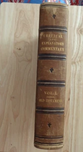 Critical Explanatory Commentary vol 1, Old Testament 1874 HC - Imagen 1 de 2