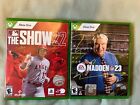 MLB THE SHOW 22 & MADDEN 23 XBOX ONE