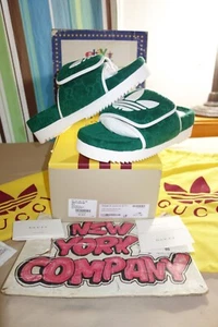 Gucci x Adidas Sandal Fabric, R.S. Magic Sponge GG/Demetra Green GemStone/O. Whi - Picture 1 of 15