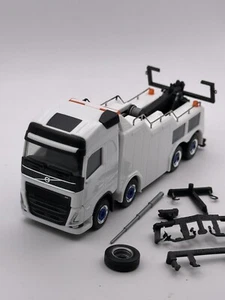 Camión Herpa 1:87 vehículo de montaña remolque llantas cromo azul - Imagen 1 de 2