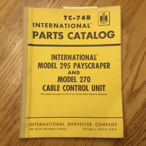 International IH 295 PAY SCHABER TEILE HANDBUCHKATALOG + 270 KABELSTEUERUNGEN - Bild 1 von 3