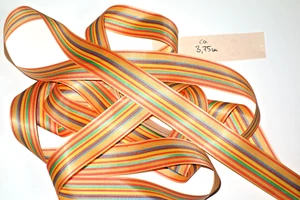 3,75 m Schleifenband Textilband orange / bunt 40 mm breit Deko Ostern - Bild 1 von 4