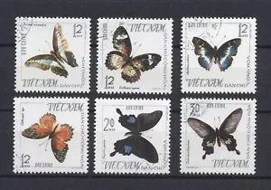1965 Vietnam Stamps Butterflies Scott # 398-403 Mint Never Hinged - Picture 1 of 1