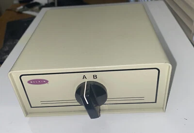 Belkin 2 Port I/O Data Transfer Switch DB25 Female Serial Connectors F1B024E - Image 1 of 3