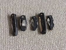 Pocket Knife Lot Of 5 Folding Tactical Black Unbranded 