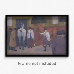Robert Polhill Bevan - The Horse Mart Print 11x17 Art Poster - Picture 1 of 1