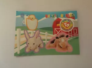 Ty Beanie Babies Official Club "THE BARNYARD 3" #4 Sticker Trading Card 1999 - Picture 1 of 2