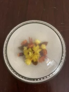 Acrylic Dried Preserved Flowers Paper Weight - Picture 1 of 8