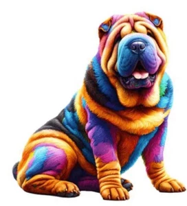 SHARPEI CROSS STITCH CHART - Picture 1 of 2