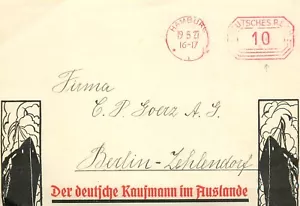 E0041 German Empire Postal - Der deutsche Kaufmann im Auslande - Hamburg 1927 - Picture 1 of 1