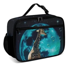 Giraffe Lunch Box Reusable Insulated Cooler Tote Work School Travel Beach - Picture 1 of 7