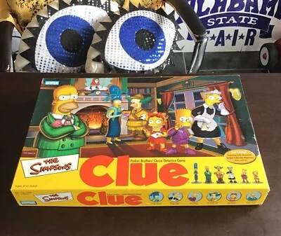 Los Simpson / 2ª Edición 2002 Juego de Mesa Clue Detective / Piezas Completas Foto 1 de 4