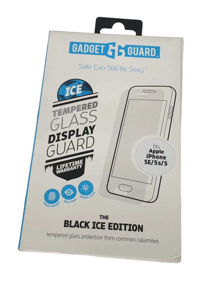 Gadget Guard Black Ice Tempered Glass Screen Guard Apple iPhone 5 5s SE 1st Gen - Image 1 of 2