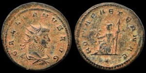 GALLIENUS Ancient Roman Imperial Coin (253-268 AD) Æ 21 mm. 3,24 gr.#1238 - Picture 1 of 1