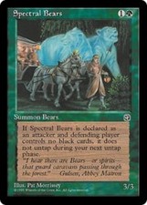 1x Spectral Bears Homelands card MTG Magic the Gathering