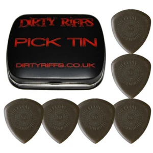 6 x Selecciones/plejas de guitarra Dunlop Flow Jumbo - 3,00 mm en una práctica lata de selección - Imagen 1 de 1