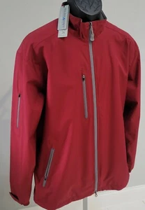 Peter Miller Contrast Zip Wind & Rain Jacket Red Size Medium NWT $225 - Picture 1 of 12
