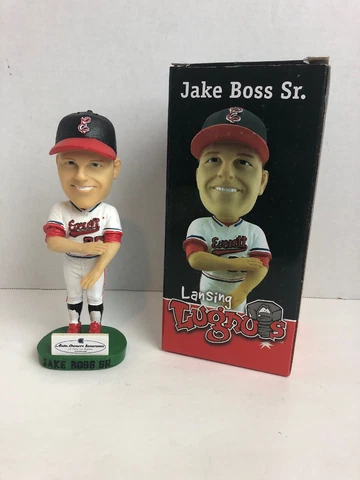 Lansing Lugnuts Jake Boss Sr. Everett High School Coach Bobblehead Rare! Cover