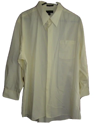 Camisa de vestir Covington talla XL 17-17 1/2 amarilla Foto 1 de 3
