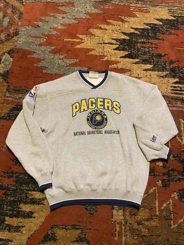 Vintage Indiana Pacers Lee Sport V Neck Pullover Sweatshirt Size M Cover