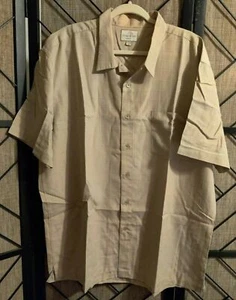 Trader Bay Mens Classic Fit Plaid Short Sleeve Button Down Shirt Sz. XXL - Picture 1 of 7