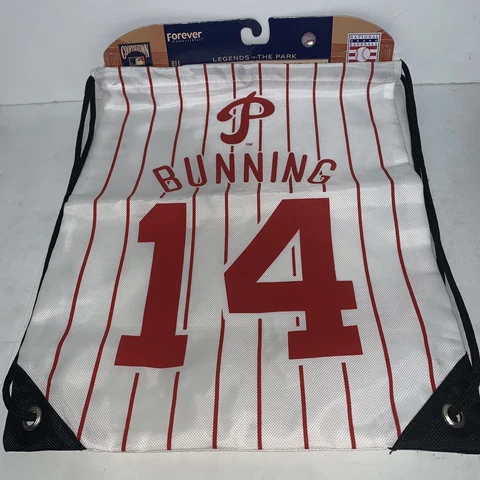 Cooperstown Collection Phillies Bunning Drawstring Backpack Cover